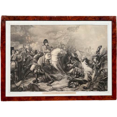 Gravure "Napoleon Bij Waterloo, 1815"