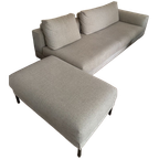 Design on Stock 2,5-zits Bank, 1-arm (links) + Poof + Rugkussens thumbnail 1