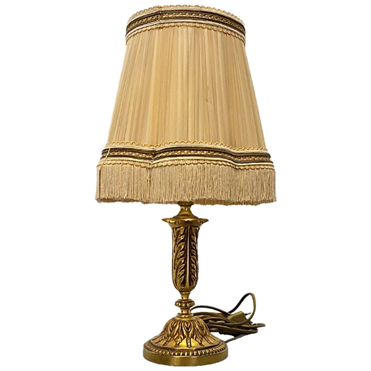 Frans Klassiek Bronzen Tafellampje, Circa 1970 1