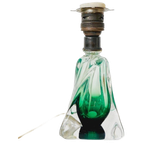 Mid-century Lampenvoet Groen Glas Val Saint Lambert 1950’s thumbnail 1