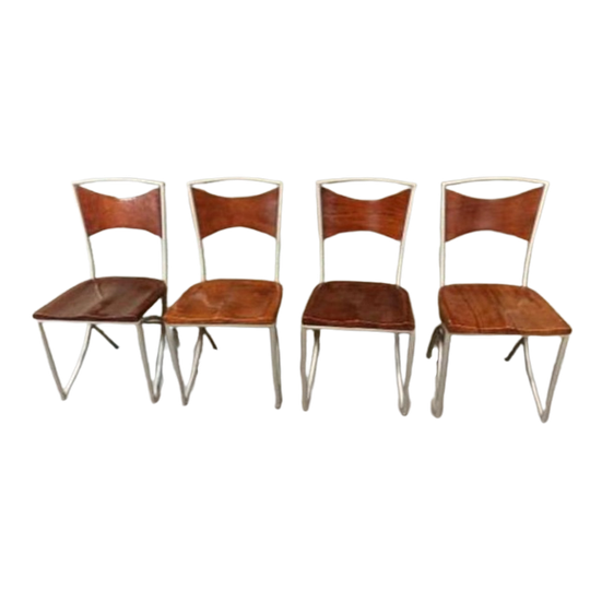 2 Vintage Design Eetkamerstoelen 1
