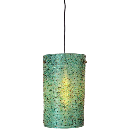 Vintage Hanglamp Polyester Sugar Tube Groen Suiker ‘60 Lamp 1