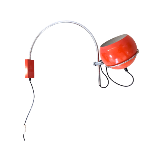 Wand Booglamp -oranje Jaren 70 – Gepo - (mb06) 1