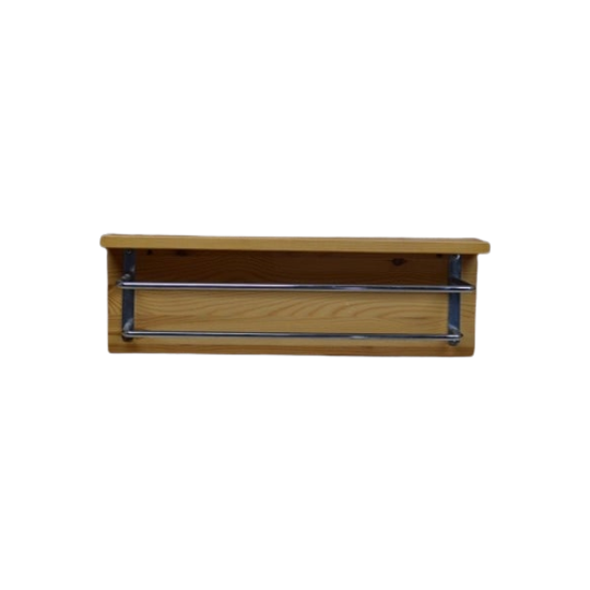 Wandrekje Hout En Metaal Voor Handdoeken 1