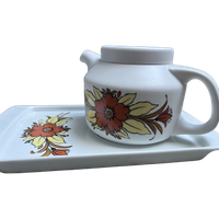 Vintage Arzberg Servies. 2 Pannen Schaal En Theepot