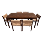 Martin Visser Wenge Tafel + 6 Stoelen thumbnail 1