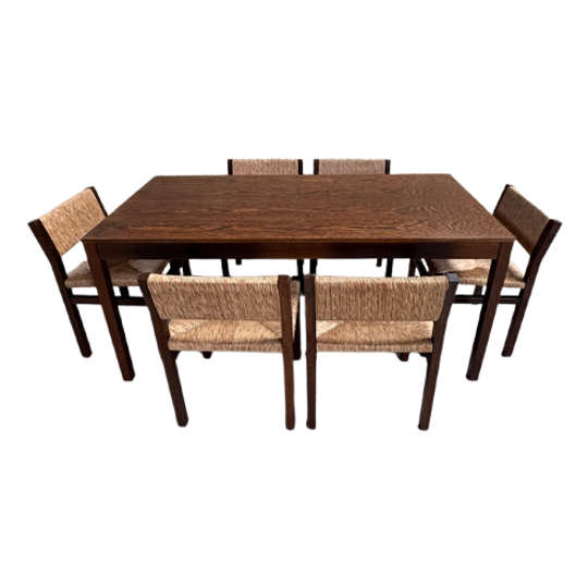 Martin Visser Wenge Tafel + 6 Stoelen 1
