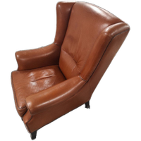 Mol & Geurts Oorfauteuil Zwaar Lederen Stoel