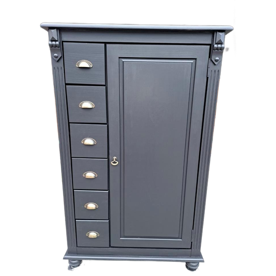 Maten Zwart Ladekast Meidenkast 1