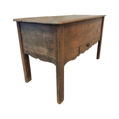 Antieke Sidetable Meelbak Eikenhout 19E Eeuws 83X134