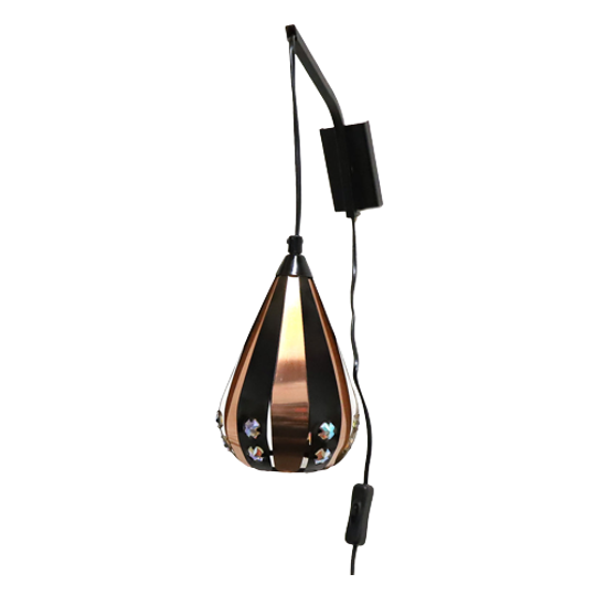 Vintage Wandlamp Werner Schou Voor <<<brand>>>, Jaren 70 1