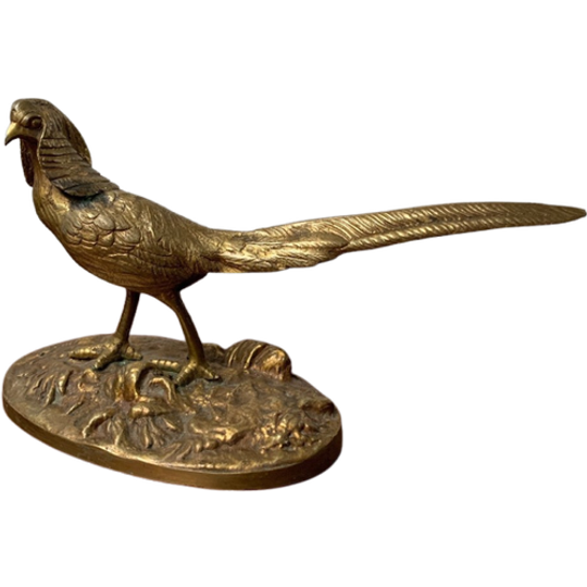 Bronzen Beeldje Van Een Fazant. 1