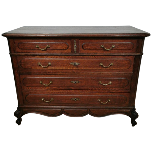 Vintage Queen Ann Ladekast, Commode Dressoir Ladekast 403