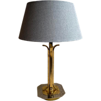 Neuhaus Messing Schemerlamp , Jaren 80 Hotel Chic