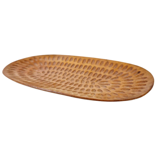 70's Vintage Teakhouten Schaal Jaren 70 1