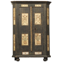 Antieke Beschilderde Bruidskast 1794