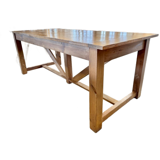 Rustieke Houten Eettafel, 200 X 85 Cm 1