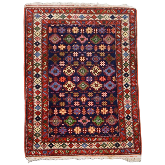 Subtiel Kleurrijk Vloerkleed Met Leuke Patronen 124x74cm 1