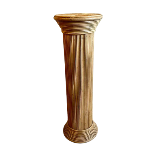 Rotan Bamboe Zuil Vintage 1