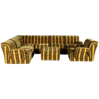 Midcentury Modulaire Zithoek/zitgroep – Velours – Jaren 70