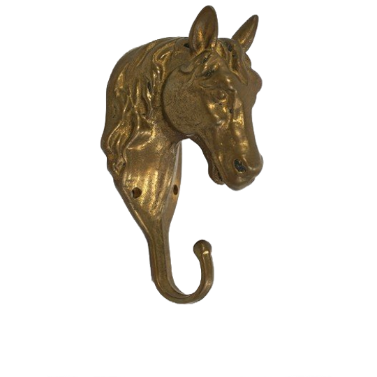 Vintage Messing Haak Paard 1