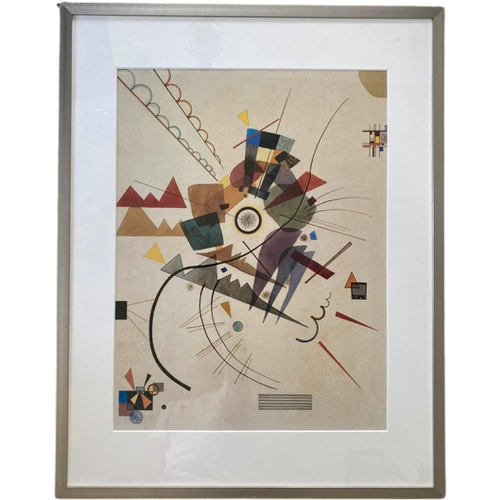 Kandinsky Poster Van Schilderij Ringsum , Lijst 94 X 73 Cm