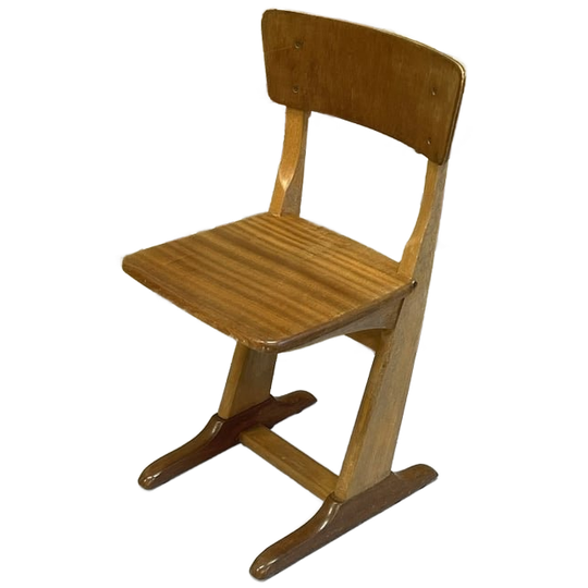 Houten Casala Stoeltje Kinderstoel Schoolstoel Vintage 1