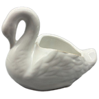Bloempot Elegante Zwaan Wit Keramiek thumbnail 1