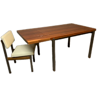 Eettafel "pali" Met Verlengstuk Van Louis Van Teeffelen Voor Wébé 1960.
