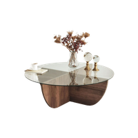 Evila Originals Salontafel Met Veiligheidsglas Ø90cm