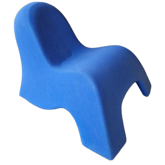 Retro Fauteuil Spaceage Stijl Blauwe Fauteuil Lounge Chair 1