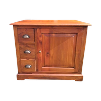 Teakhouten Tv-Meubel, Dressoir Afm. 88X54Cm En 76Cm Hoog.