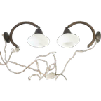 2 X Artdeco Wandlamp Vintage Nachtlampjes Muurlamp thumbnail 1