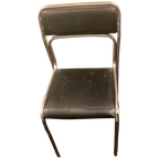 Mid-century Bruin, Antraciet Eetkamerstoel thumbnail 1