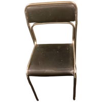 Mid-century Bruin, Antraciet Eetkamerstoel