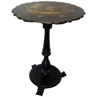 Antiek Victoriaanse Tilt Top Bijzettafel, Circa 1880