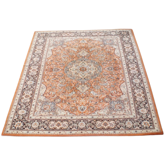 Vintage Oosters Vloerkleed Met Sprekende Kleuren En Motieven 342x249cm 1