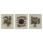 Keramische Wanddecoratie Haan - Zon - Uil' Van Paul Vermeire thumbnail 1