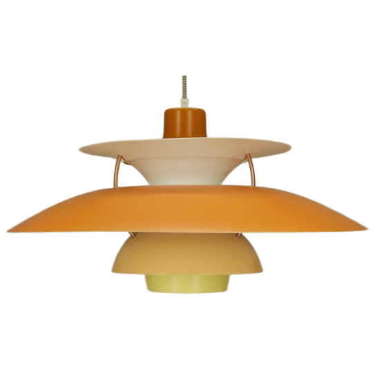 Vintage Louis Poulsen Ph5 | Poul Henningsen | Ph 5 | 'shades Of Orange' 1