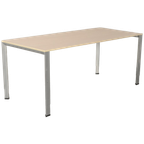 Ahrend 700 Bureau, Eiken Blad, 180 X80 Cm, Hoogte Instelbaar Onderstel thumbnail 1