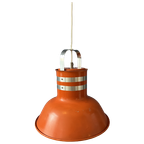 Oranje Vintage Space Age 'Bucket' Hanglamp Van Ateljé Lyktan thumbnail 1
