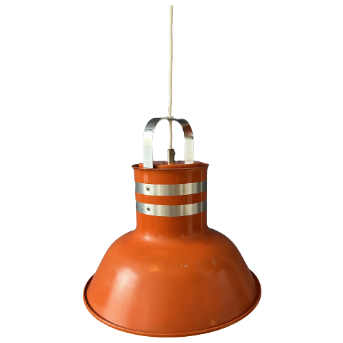 Oranje Vintage Space Age 'Bucket' Hanglamp Van Ateljé Lyktan