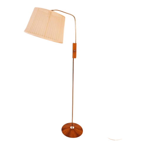 Vintage Deens Design Vloerlamp, Retro Jaren 60, Teak Hout