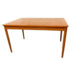 Retro Vintage Eettafel Tafel Jaren 60 Hout Uitschuiftafel thumbnail 1