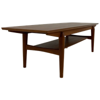 Vintage Solid Wood Coffee Table – Mahjongg Vlaardingen