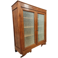 Antieke Kast Vitrinekast Eikenhout 127X142 Cm