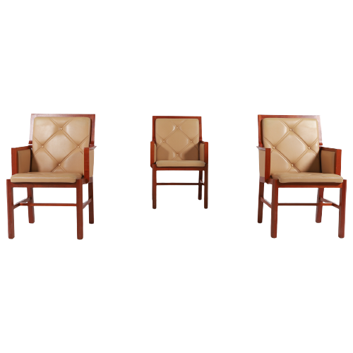 Set Of 3 Bernt Andersson Armchairs From Skandi-Form, 1980’S Sweden