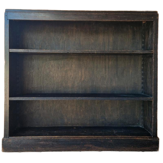 Antieke Boekenkast Open Kast Verstelbare Kast Zwarte Kast 1