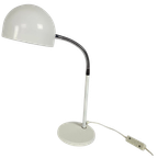 Hala Zeist - Model 768 - Tafellamp - Wit - Flexibele Hals - 3e Kwart 20e Eeuw thumbnail 1