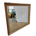 Grote Vintage Barok Brocante Facet Geslepen Schouwspiegel Spiegel 802 thumbnail 1